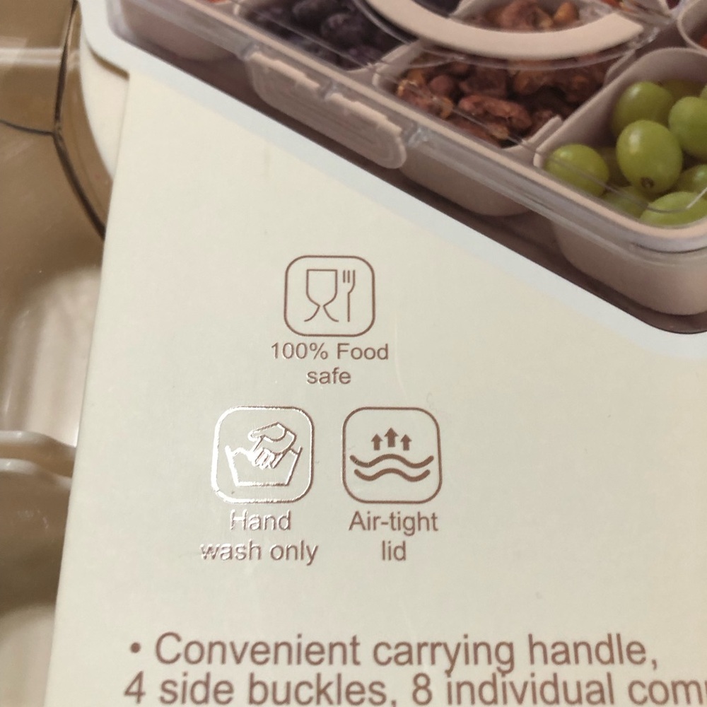 NWT CWC Cook With Color Perfect On-The-Go SNACKLE BOX 8 Individual Compartments - Picture 3 of 12